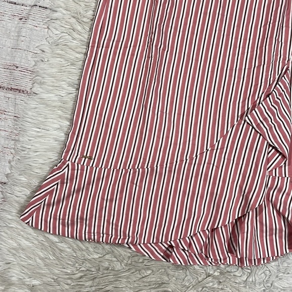 NWT TED BAKER Coryn High Waist Ruffled Striped Pencil Midi Skirt - Picture 11 of 11